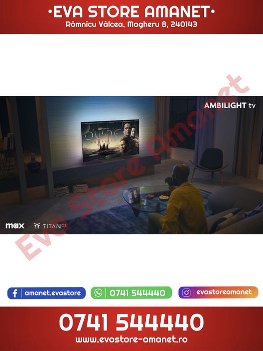 Televizor Philips AMBILIGHT tv LED 108 cm / 43” Smart TV 4K Ultra HD (Model 2025) - NOU