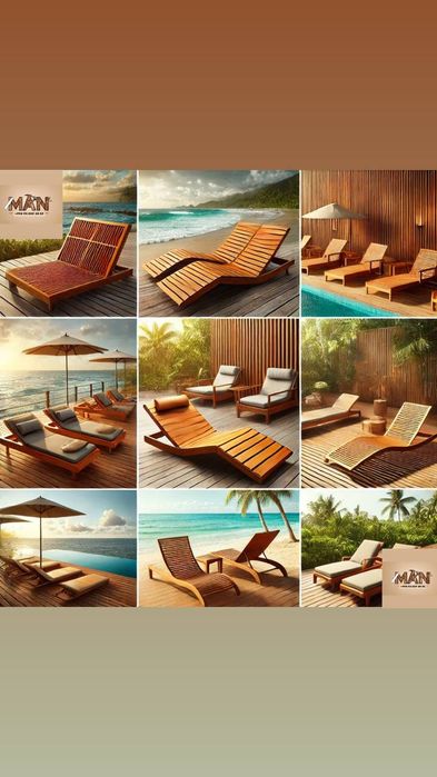 Шезлонг, кресло шезлонг "Кентукки", лежак для бассейна, пляжа и дачи