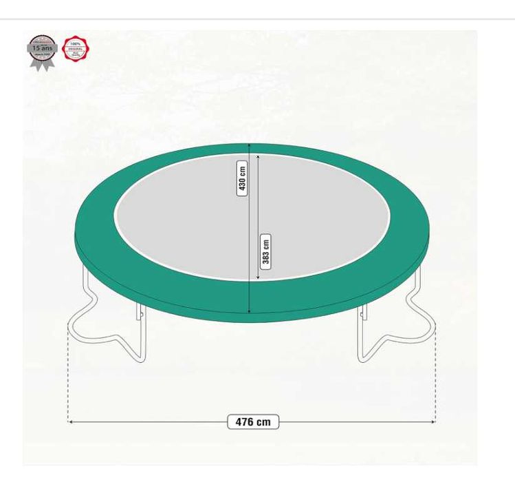 Батут каркасний-427 метр. Оригинал Доставка и установка бесплатно