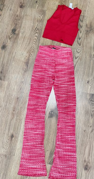 Сет! Безупречно състояние.
1. Zara Розови рипсени пан