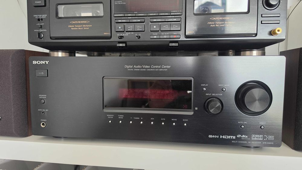 Vand linie SONY: Reciever STR-DG510, Dublu Deck TC-WE505, Pick-up PS-LX300 USB, boxe 5.0 SONY SS-FCR4000