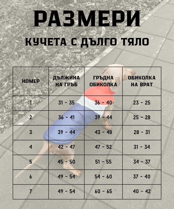 Грейка за куче LAPORA - 3 вида кройки