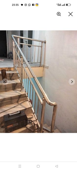 Перила из Нержавейка лестница