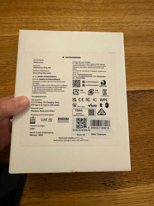 Inel Ultrahuman Ring Air mărimea 10