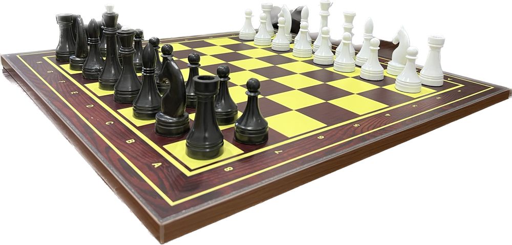 Новые Качественные Шахматы комплект с фигурами, доска с кромкой 54х54