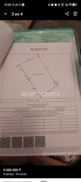 Продам участок село Шубар