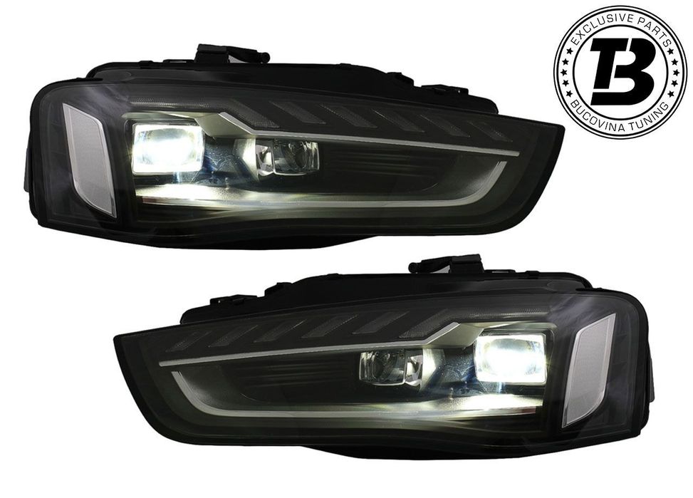 Faruri LED compatibile cu Audi A4 B8.5 Facelift B9.5 Design