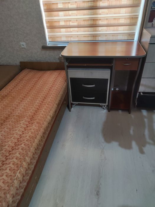 Шкаф купе,парта,диван.