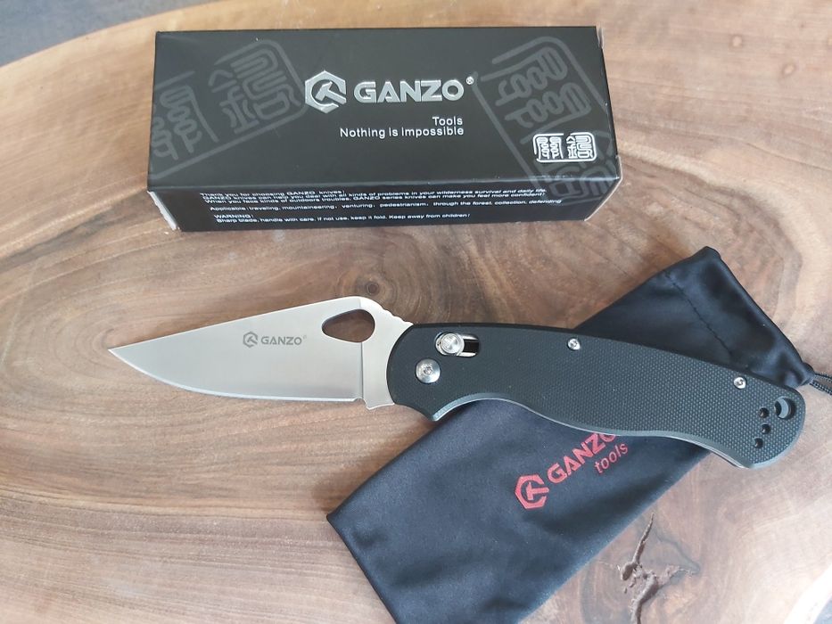 Сгъваем джобен нож GANZO,заключване Axis Lock