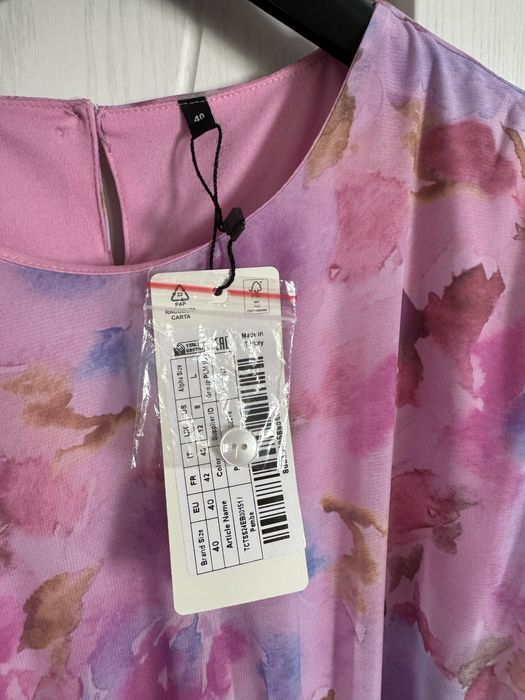 Лилава рокля шифон