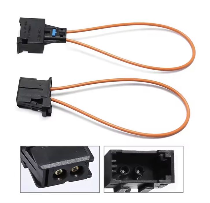 Set conector bypass fibra optica MOST (Mama+Tata) - BMW AUDI MERC VW