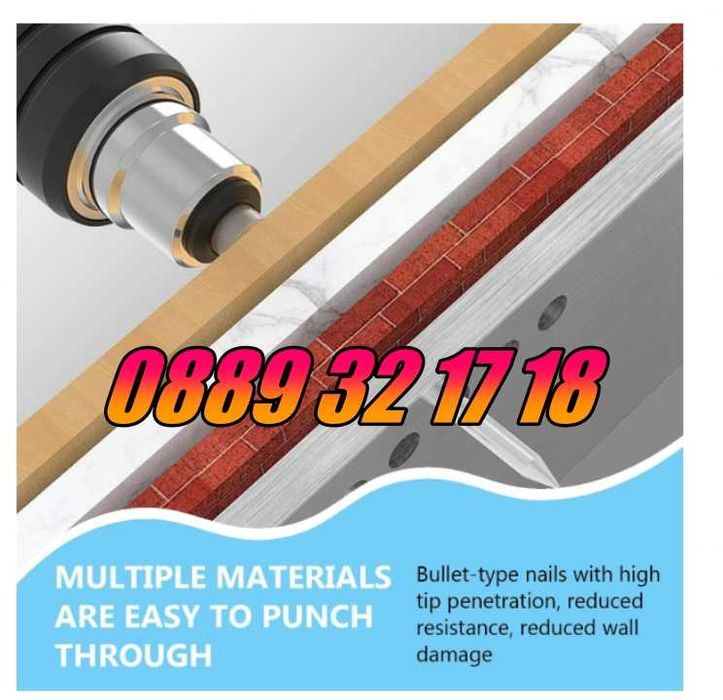 Комплект 100 броя пирони 7,3 мм за ръчен пистолет за пирони-такер