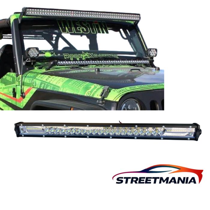 LED бар тънък 80 см за джип и офроуд – мощно водоустойчиво осветление