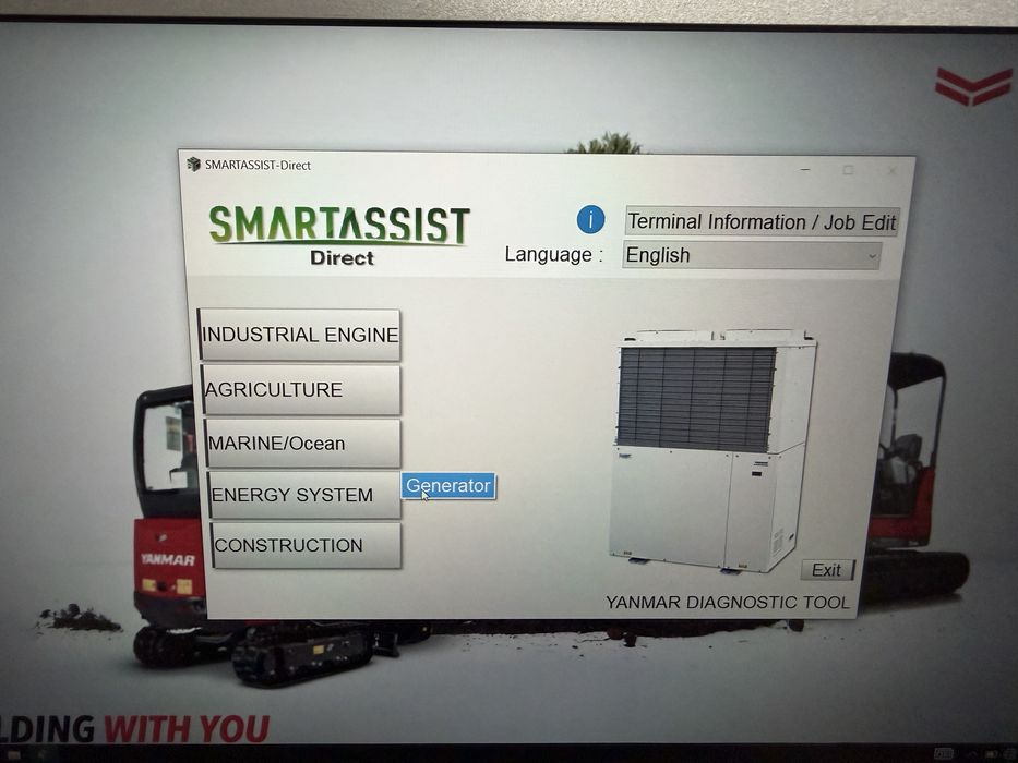 Tester/Diagnoza Yanmar+Laptop Panasonic CF-LX6 cu softul instalat