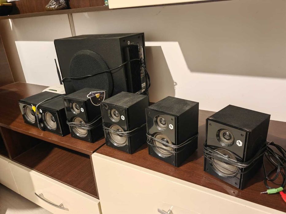 Boxe 5.1 A+ MS110, Slot USB,SD,FM, 110W