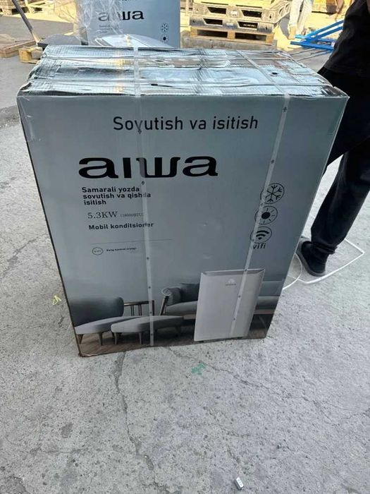 Мобильный кондиционер AIWA/18-BTU+Wi-Fi+доставка