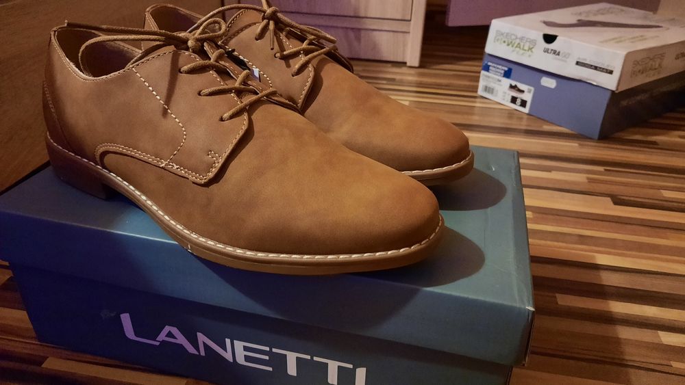 Pantofi Lanetti piele întoarsă