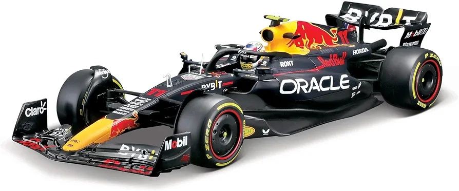 Bburago - модел на кола 1:24 - Oracle Red Bull Racing RB18 ( с каска )
