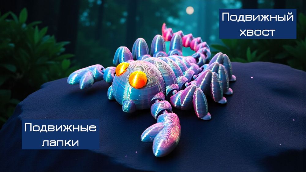 3д игрушка Скорпион