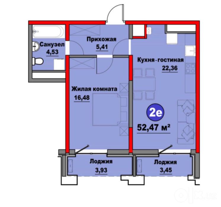 2х ком 53м2 ЖК Regnum Plaza Мирзо улугбекский район