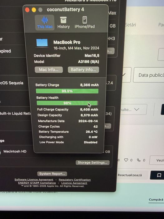 Macbook Pro 16” M4 Max CTO Full Spec