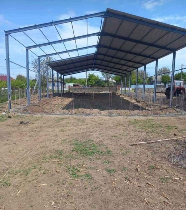 Vand structura metalica 10x20 din profil IPE 180. (5 ferme , 10 stalpi