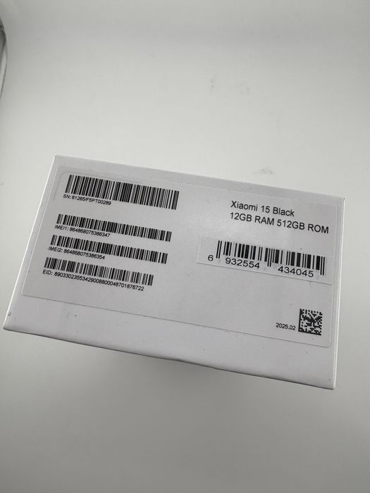Telefon mobil Xiaomi 15, 12GB RAM, 512GB, 5G, Negru, SIGILAT