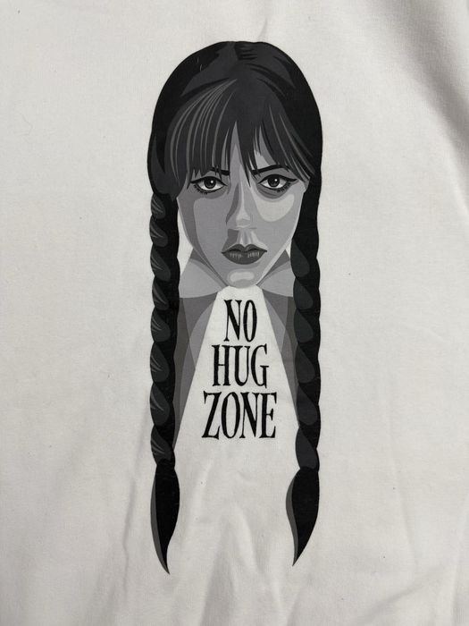 Hanorac alb cu glugă Wednesday Addams mărimea 11y 146