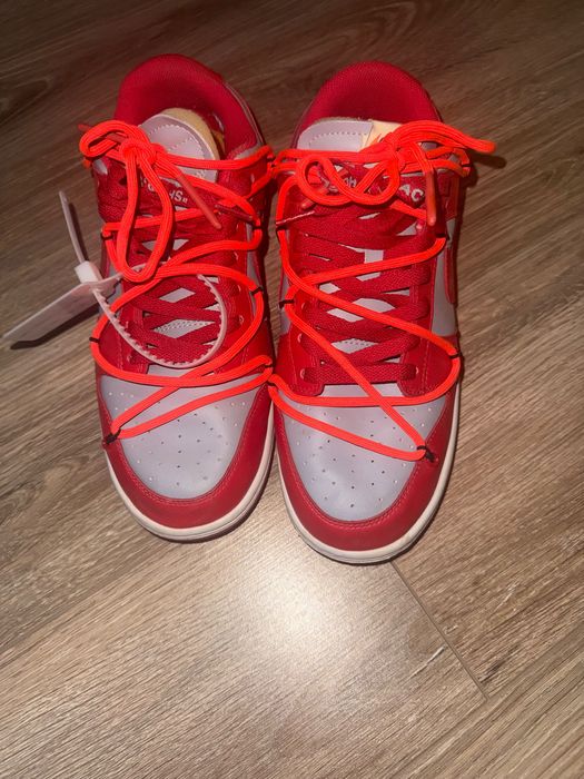 маратонки Nike Dunk Low Off-White University Red