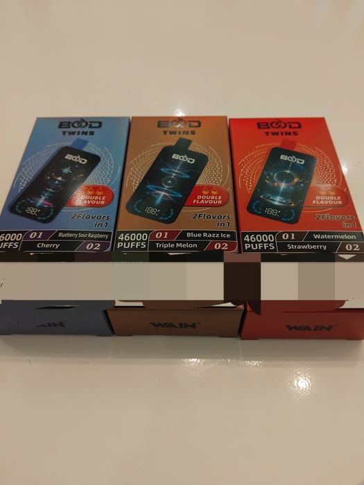 Vape Premium BOOD Twins 46000 Puffs Dual Flavor 2 Arome