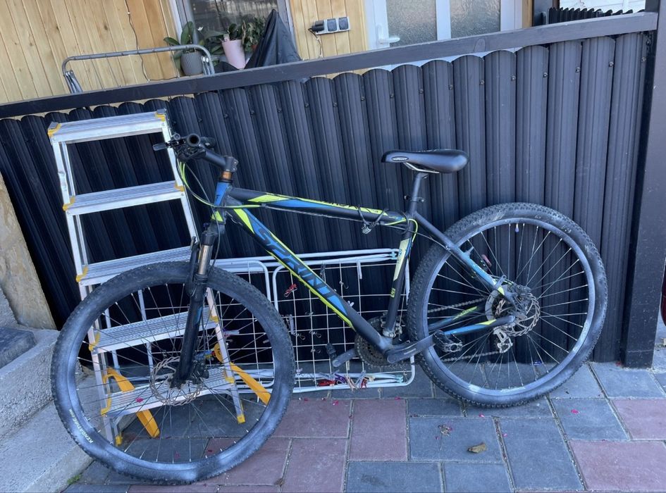 bicicleta sprint maverick 29″ hdb 430mm negru/lime/albastru