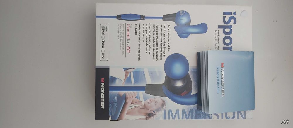 Гарнитура Проводная Monster iSport Immersion