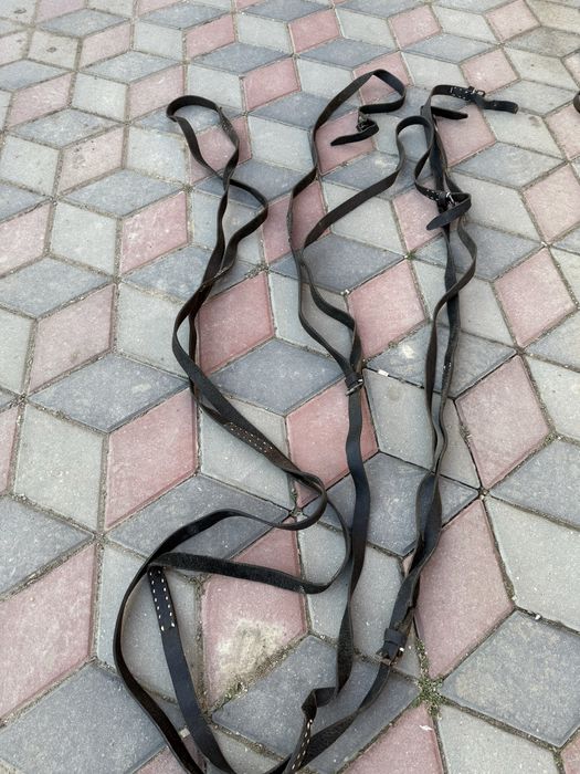 Căpițele / hamuri piele pentru cai + hățuri 2 cai – stare bună