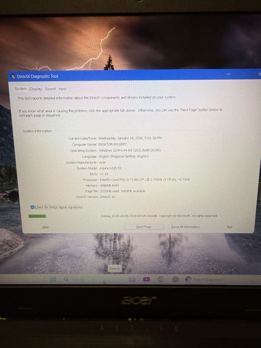 Laptop Acer / i3 Generatia 7 / Stare excelenta