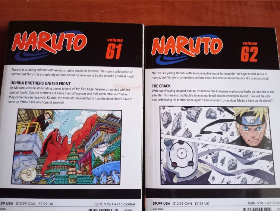 Cărți manga cu Itachi în limba engleză