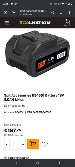 Încărcător spit plus acumulator 5 ah 18v