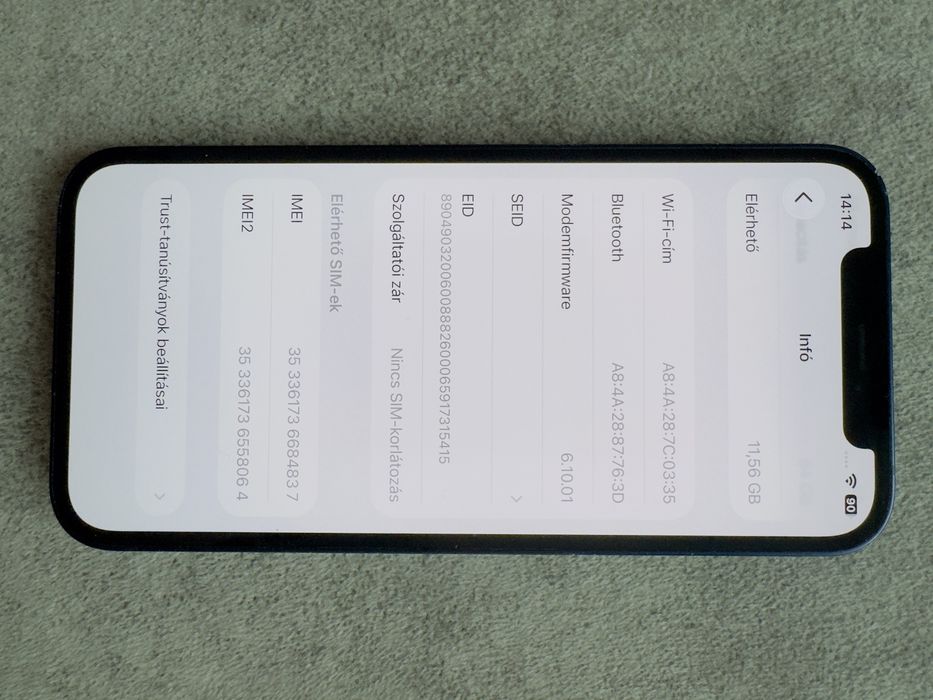 De vânzare iPhone 12 – 64 GB – Blue