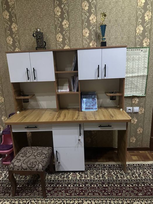 Kampyuterni parta 2kishilik razmere 1.50 MDF