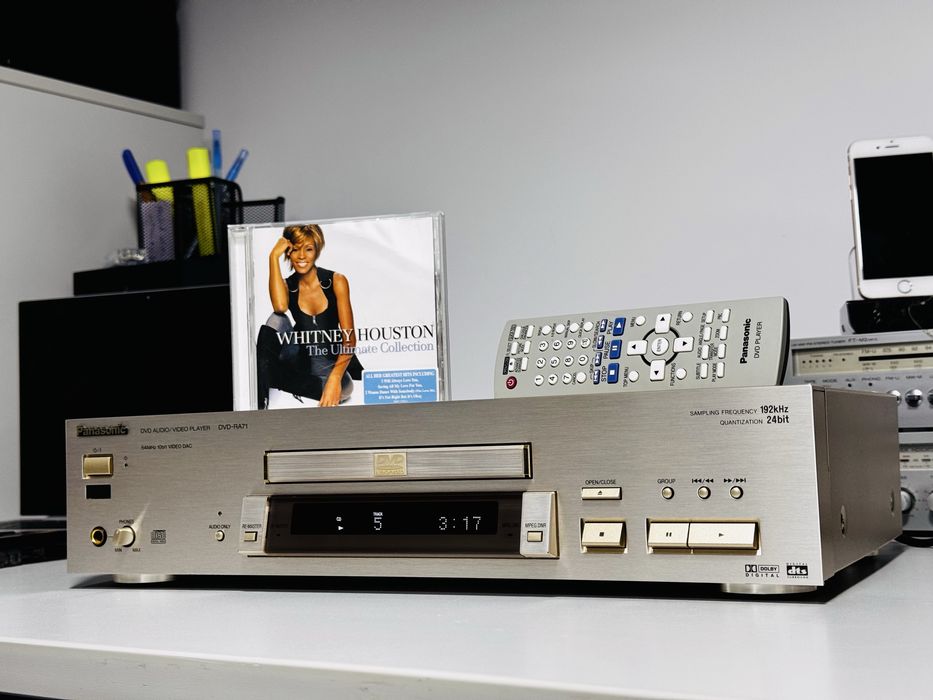 CD/DVD/Blu-Ray audio-video player PANASONIC DVD-RA71,telecomandă,Japan