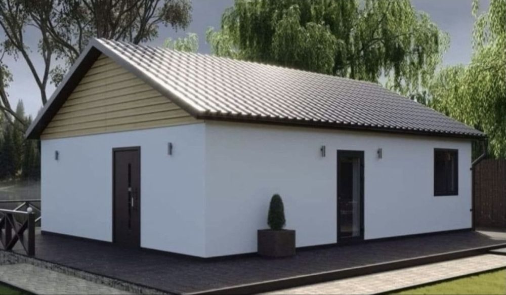 Case modulare pe structura metalica sau lemn etc