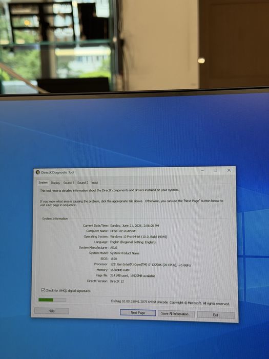 Pc Office ASUS i7 12700k, 16gb ram, 512gb ssd Nou! Cod unic 5242