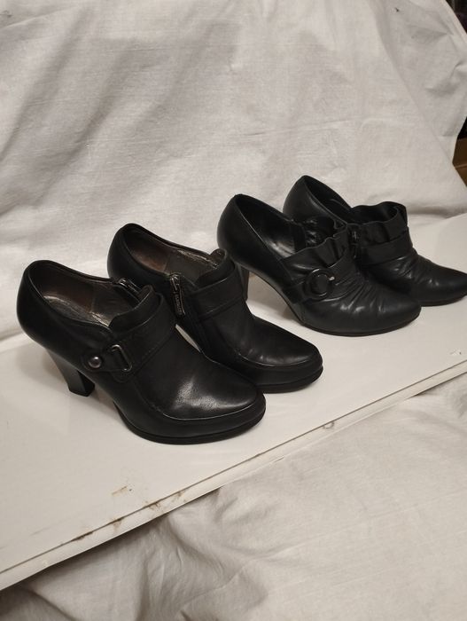 Кожаные женские туфли 37-38 размер