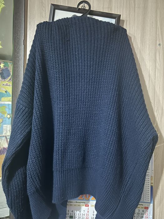 Темно синий кардиган