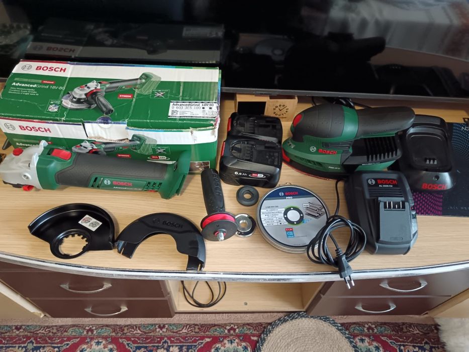 Flex Bosch și șlefuitor 18v