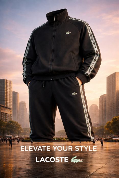 СПЕШНО  Lacoste мъжки спортен екип – НОВ – 169 лв