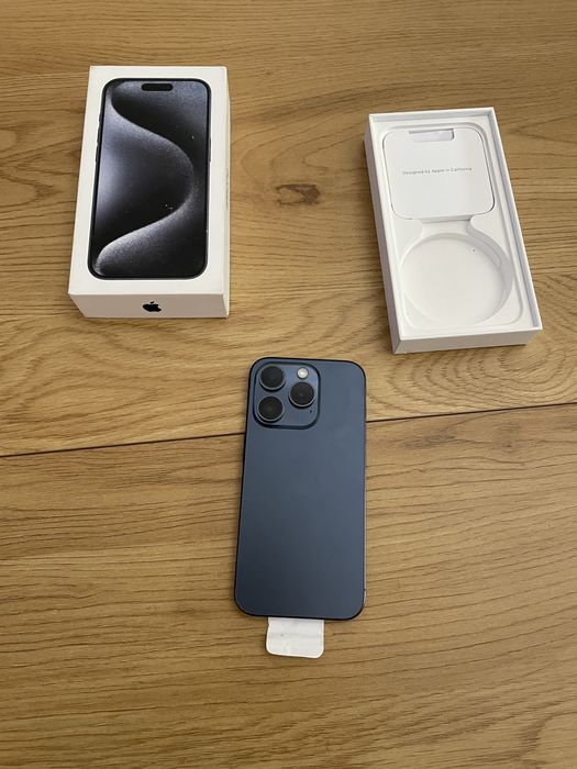 Бартер iPhone 15 pro 128gb 100% син