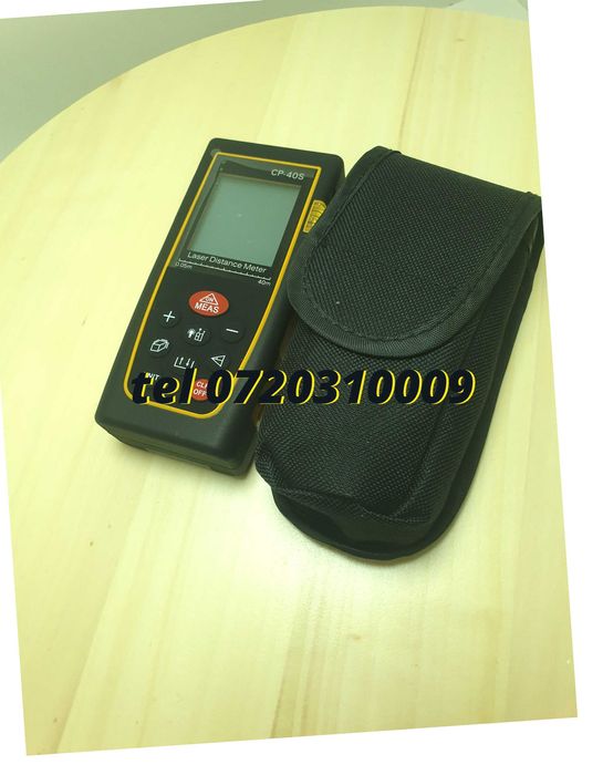 Distantiometru Laser Profesional 40 M, Precizie +/ - 2Mm, Protectie Ip54 (Ploaie Si Praf), Boloboc Pentru Montaj Componenta Dedicat ,pentru Reparatii