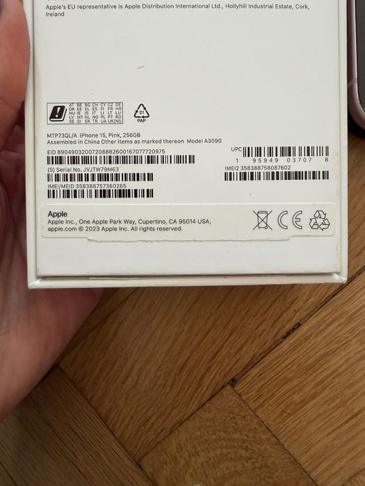 Iphone 15 Pink 256