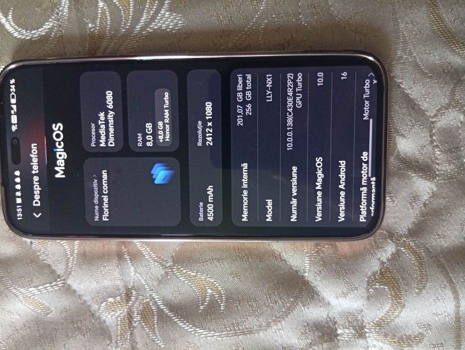 Telefon honor 200 lite Nr contact 0774088094