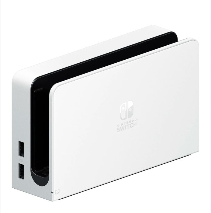 Nintendo Switch OLED White 64GB + 4 игри + пълен комплект